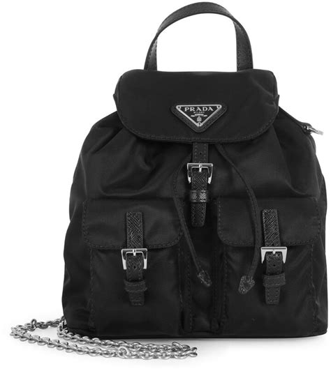 prada logo plaque mini backpack|Prada logo.